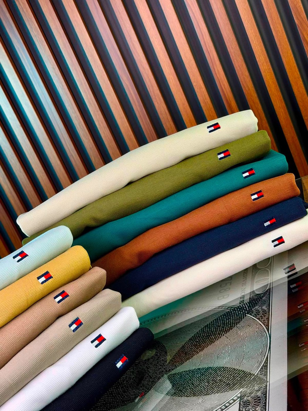 Pack / Set Camisetas Tommy Hilfiger Waffle Knit Embroidered Flag