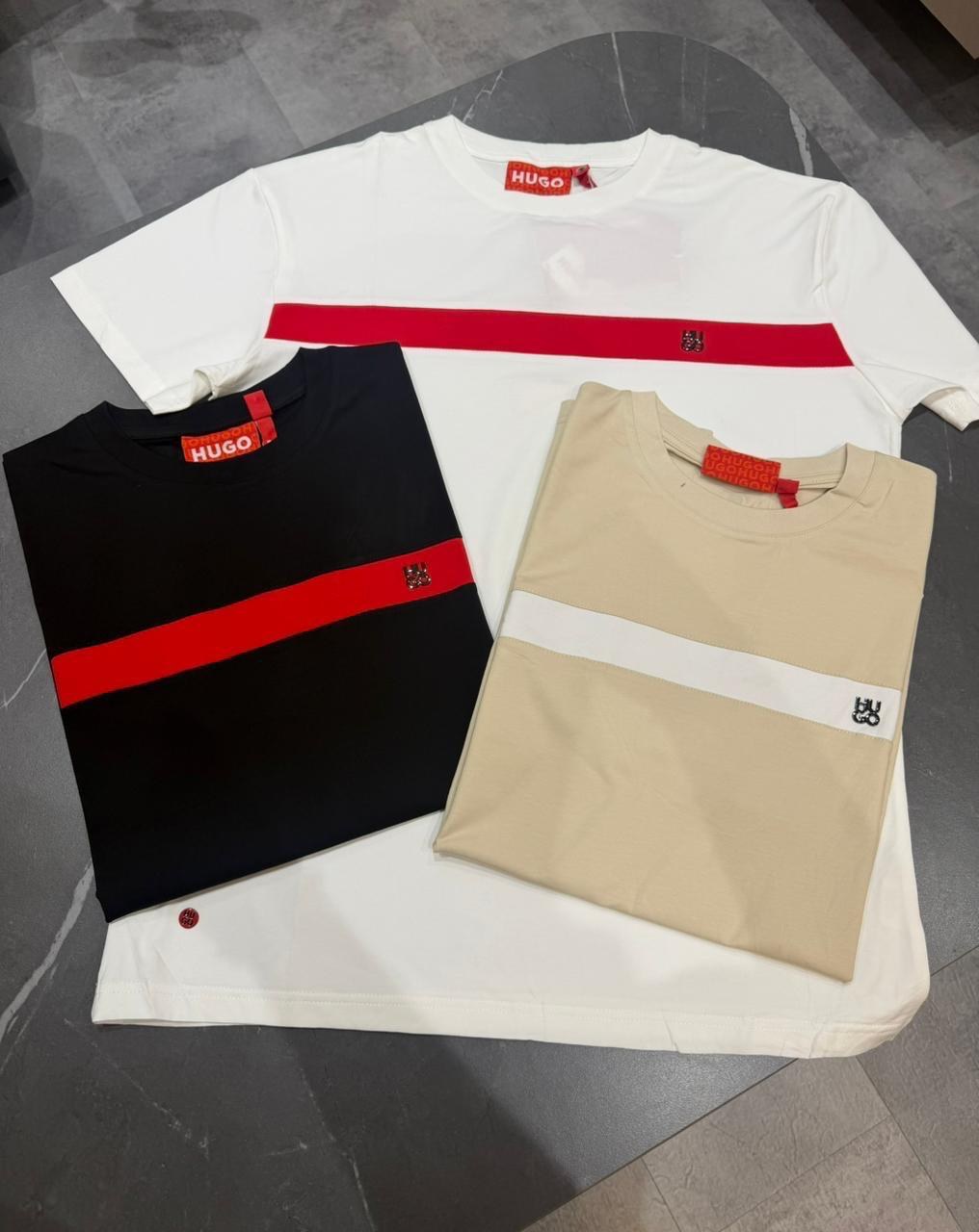 Camiseta HUGO Red Label Chest Stripe & Metal Logo Edition